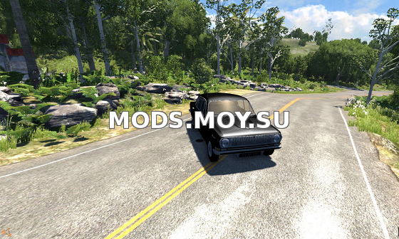 Чёрная Волга для BeamNG Drive