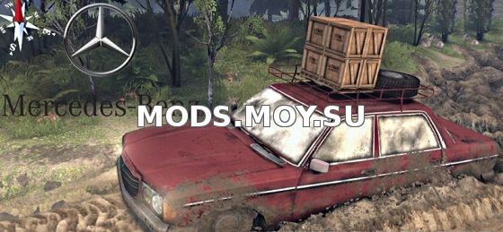 Mercedes W123D v1.0 для Spin Tires 2014