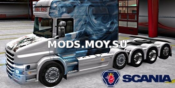 Scania T Longline Smoke Skin для Euro Truck Simulator 2