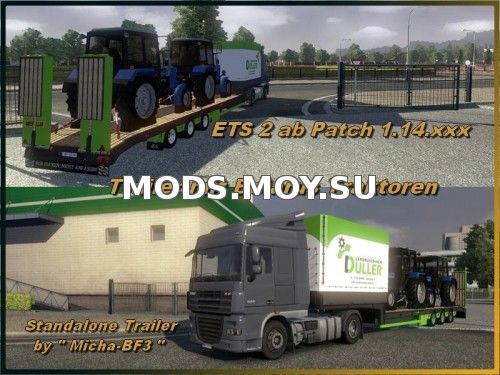 TRAILER WITH BELARUS TRACTORS V1.0 для ETS2