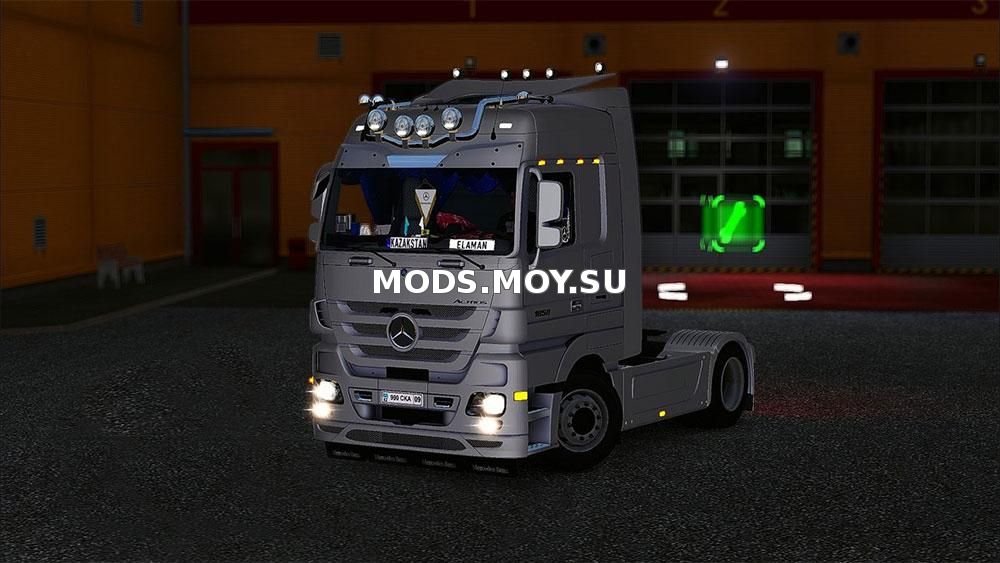 MERCEDES ACTROS 1858 + INTERIOR для ETS 2