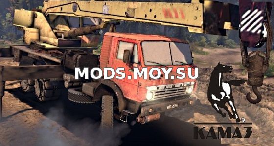 KamAZ-53212 Kran v1.0 для Spin Tires 2014