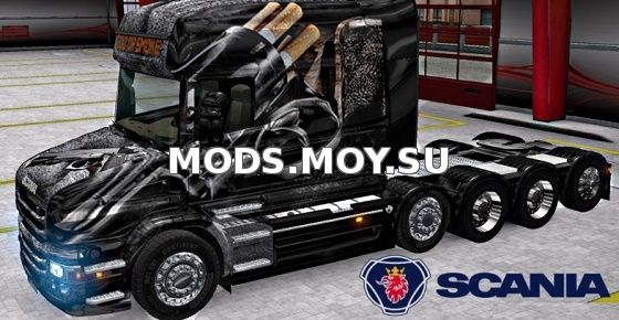 Scania T Longline Colt Of Smoke Skin для Euro Truck Simulator 2