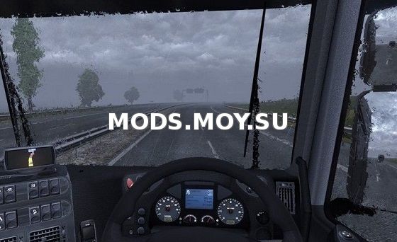 Реалистичный дождь, туман, молнии для Euro Truck Simulator 2