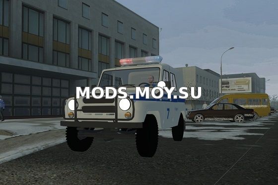УАЗ-469 ПОЛИЦЕЙСКИЙ для 3D Инструктор